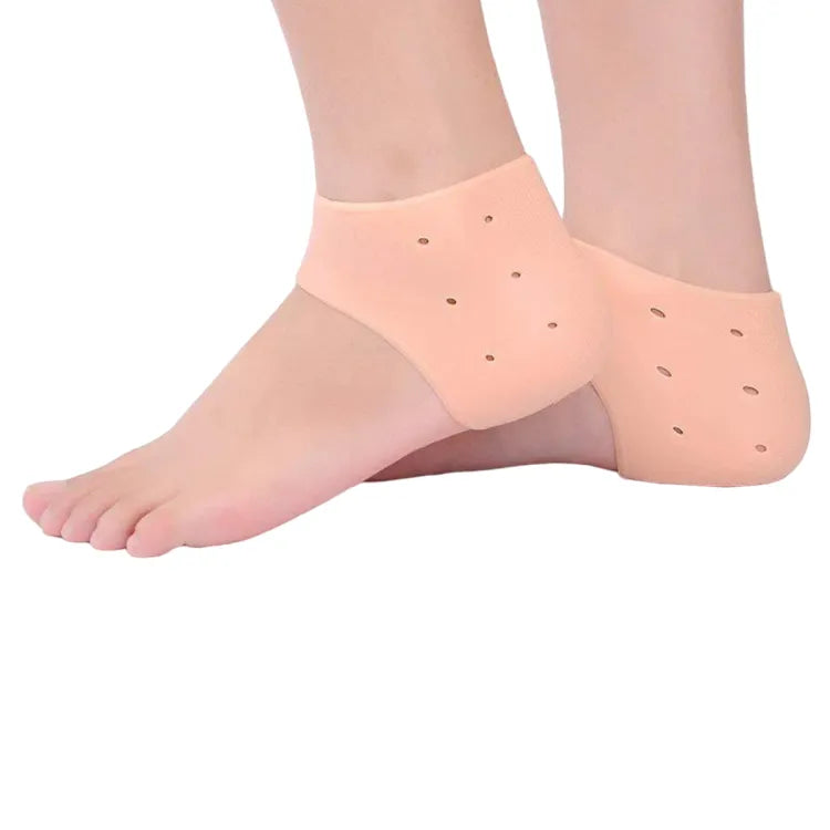 Pair of half Heel Pain Anti Crack Silicone Set - Anti Crack For Pain Relief Unisex With Box